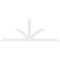 Ekena Millwork Richland Architectural Grade PVC Gable Bracket, 96"W x 36"H x 2"D x 4"F, 9/12 Pitch GBP096X36X0204RIC00 - alternate 4